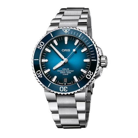 ORIS AQUIS 01 400 7763 4135-07 8 24 09PEB automatic  Windshield sapphire 30ATM stainless  watch 43.50 MM