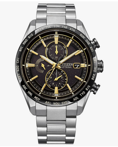 Citizen Attesa titanium eco-drive radio Limited AT8184-57E watch