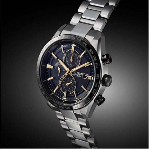 Citizen Attesa titanium eco-drive radio Limited AT8184-57E watch