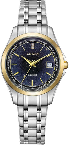 Citizen Exceed titanium solar radio EC1127-68L Limited edition Couple watches ladies