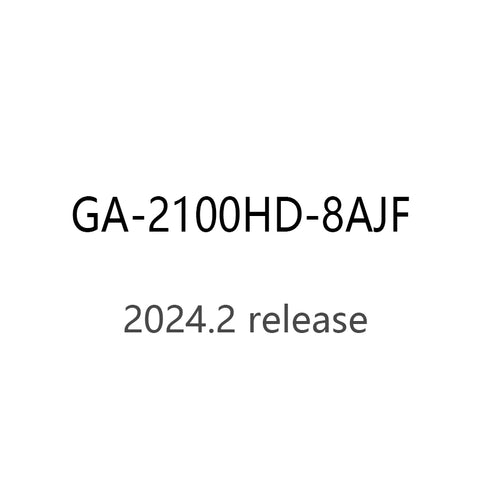 CASIO gshock GA-2100HD-8AJF GA-2100HD-8A quartz world time 20ATM watch 2024 02release