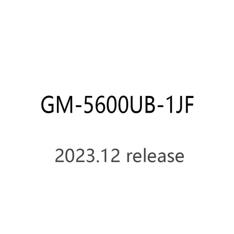 CASIO gshock GM-5600UB-1JF GM-5600UB-1 quartz long life battery Resin band 20ATM watch 2023 12 release