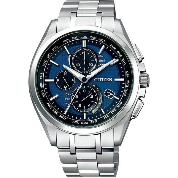 NEW Citizen Attesa AT8040-57L Eco-Drive Solar Atomic Radio Watch