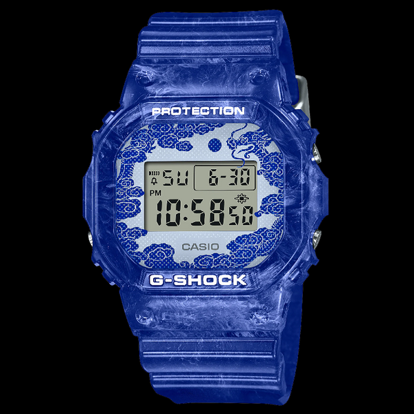 G shock sale dw 5600 blue