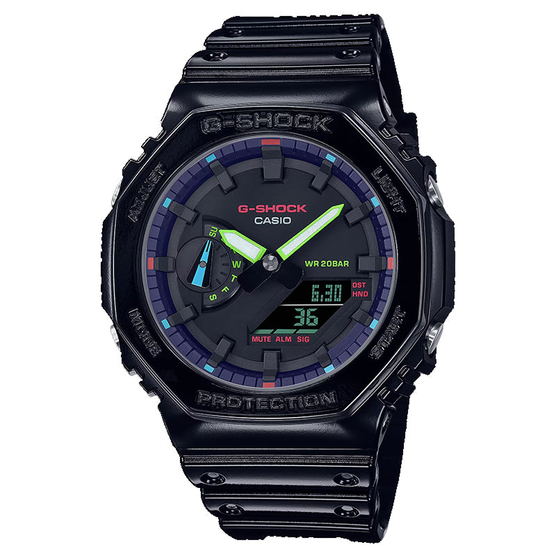 CASIO gshock GA-2100RGB-1AJF GA-2100RGB-1A world time 20ATM watch 2023.02released - IPPO JAPAN WATCH 