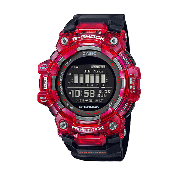 G-Shock G-SQUAD BluetoothR Black Resin Band Watch GBD100SM-4A1